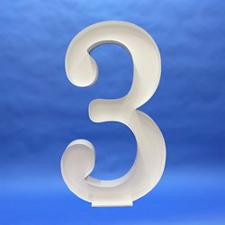 Number 3XL (Filled Frame)