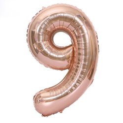 בלון ספרה 9 שמפניה 40"